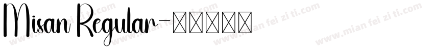 Misan Regular字体转换